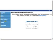 Tablet Screenshot of abbaseball.com